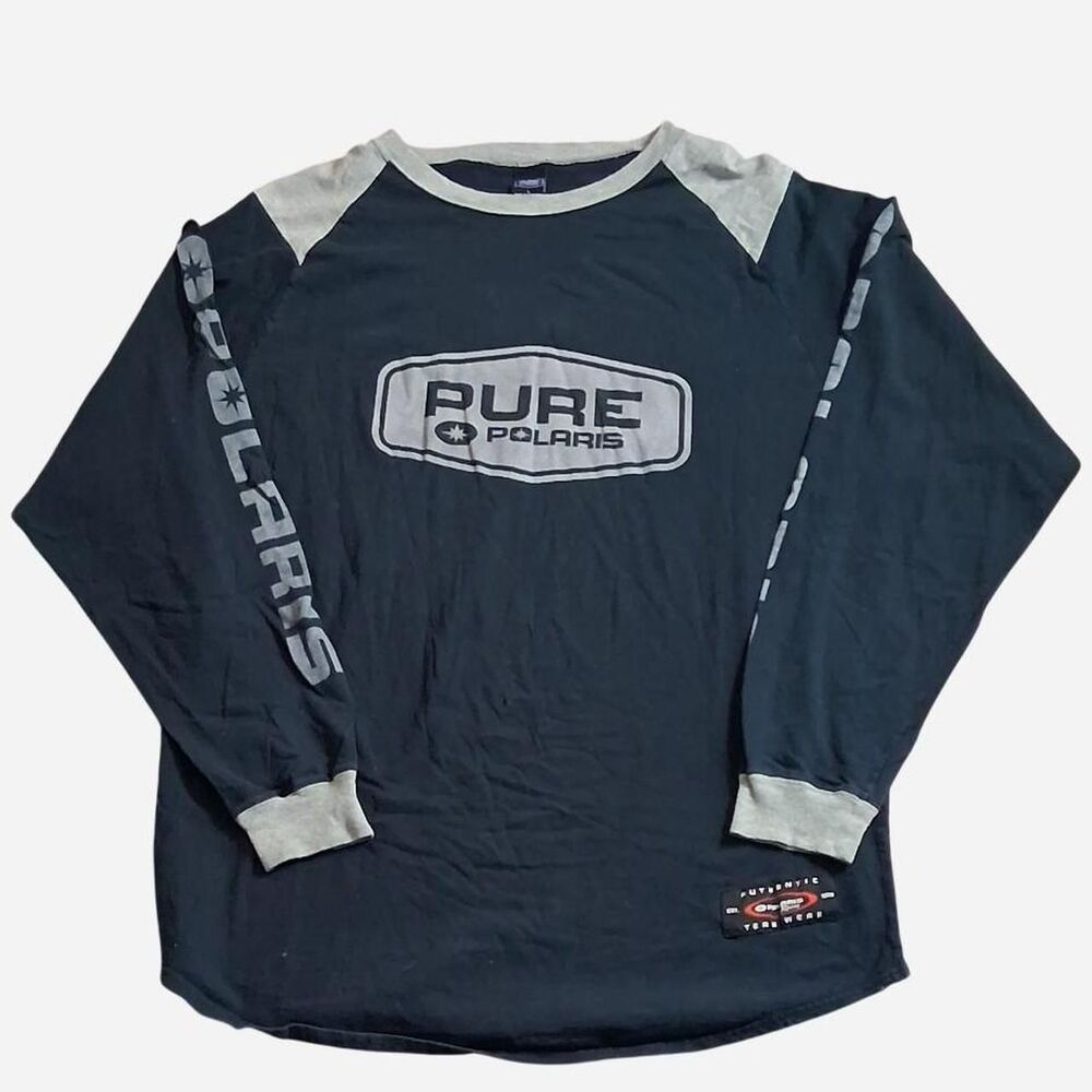 Polaris Men's Navy and Blue T-shirt